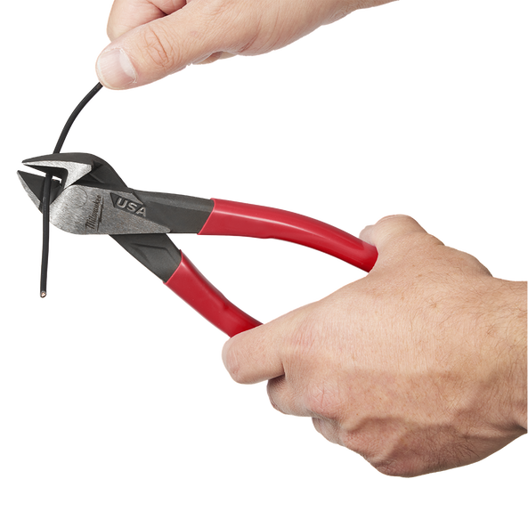 USA Made Dipped Grip 203mm (8") Diagonal Pliers, , hi-res