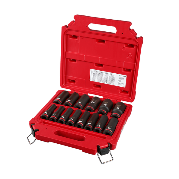 SHOCKWAVE™ 1/2" Drive 14PC Metric Deep 6 Point Impact Socket Set, , hi-res