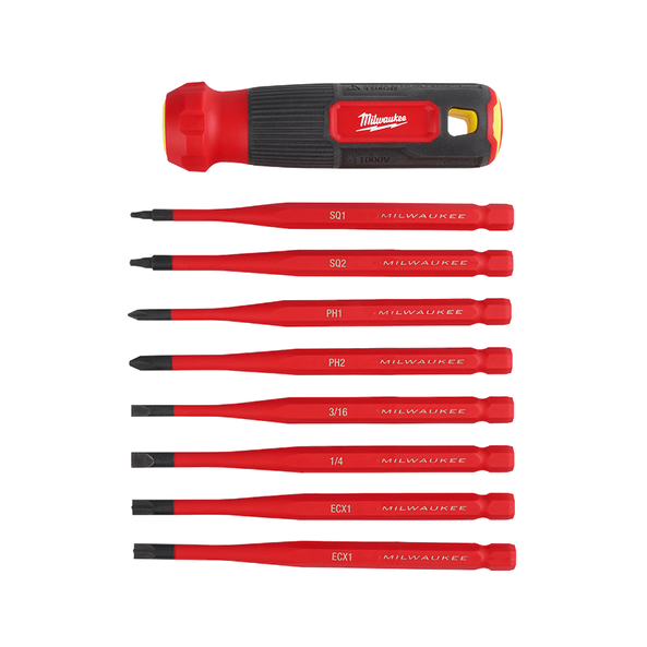 8-in-1 1000v Insulated Multi-Bit Screwdriver, , hi-res