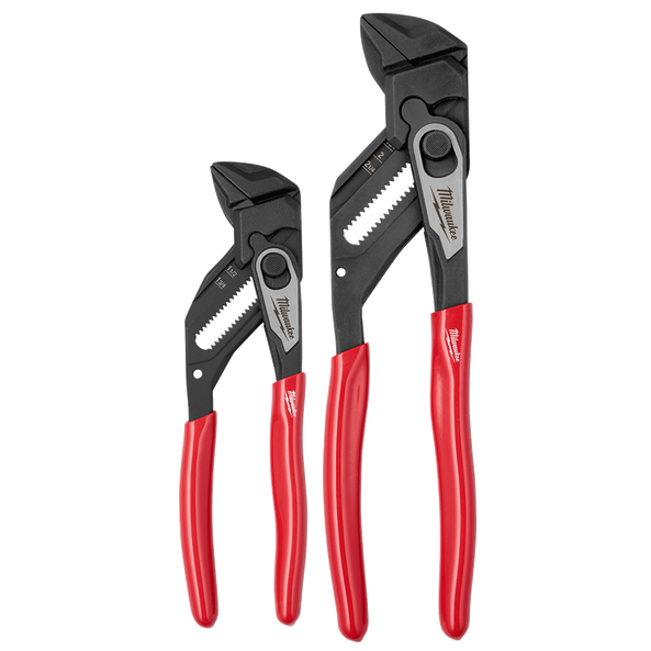 2 Piece Smooth Jaw Plier Wrench Set (180mm & 250mm), , hi-res