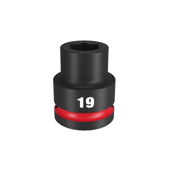 SHOCKWAVE™ 3/4" Drive 19mm Standard 6 Point Impact Socket, , hi-res