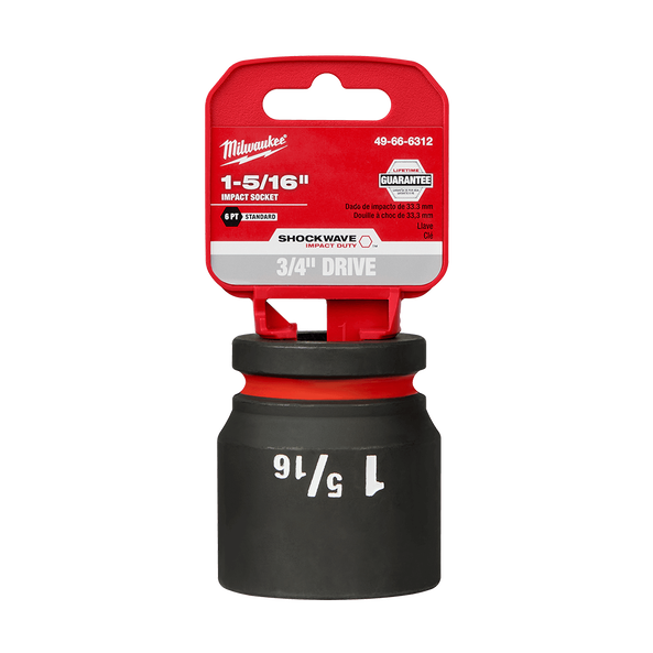 SHOCKWAVE™ 3/4" Drive 1-5/16" Standard 6 Point Impact Socket, , hi-res
