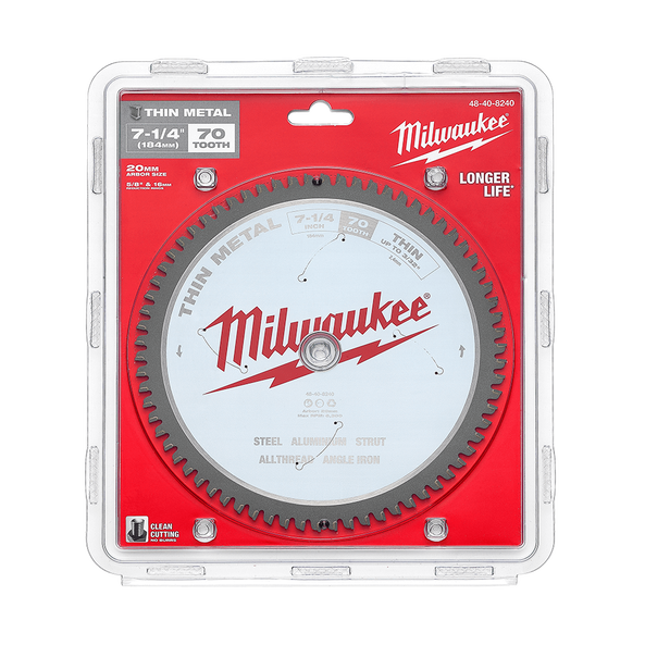 184mm (7-1/4") 70T Thin Metal Circular Saw Blade, , hi-res