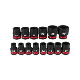 SHOCKWAVE™ 1/2" Drive 14PC Metric Standard 6 Point Impact Socket Set
