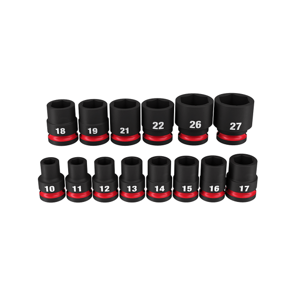 SHOCKWAVE™ 1/2" Drive 14PC Metric Standard 6 Point Impact Socket Set, , hi-res