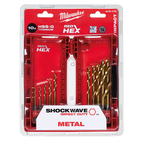 SHOCKWAVE™ Red Hex™ Titanium 10 Pce Kit