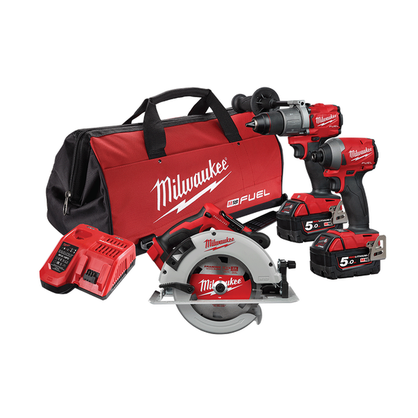 Milwaukee M18 FUEL 3 PIECE POWER PACK 3J2 M18FPP3J2 502B Milwaukee Tool NZ