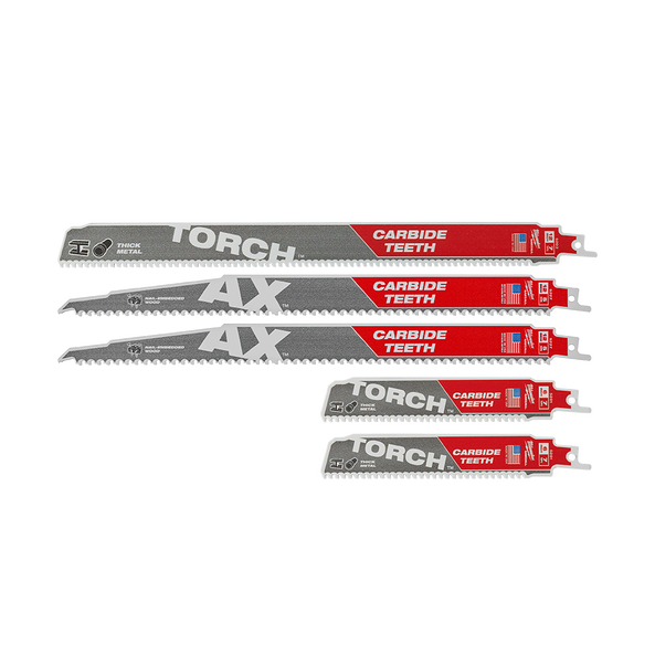 SAWZALL™ CARBIDE Demolition Blades 5-Piece Set, , hi-res