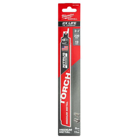 SAWZALL&trade; The TORCH&trade; with NITRUS CARBIDE&trade; Teeth 230mm 9" 10TPI Blade 3 Pack, , hi-res