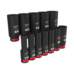 SHOCKWAVE™ 3/8" Drive 12PC SAE Deep 6 Point Impact Socket Set