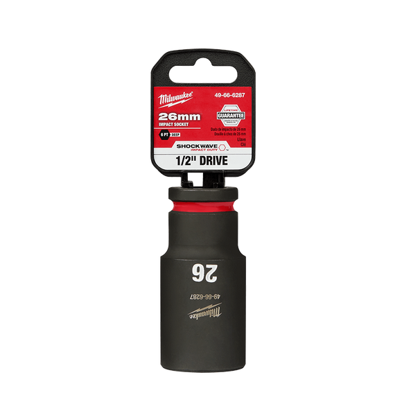 SHOCKWAVE™ 1/2" Drive 26mm Deep 6 Point Impact Socket, , hi-res