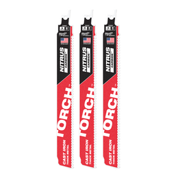 SAWZALL™ The TORCH™ with Nitrus Carbide Teeth 230mm 9" 7TPI Blade 3 Pack