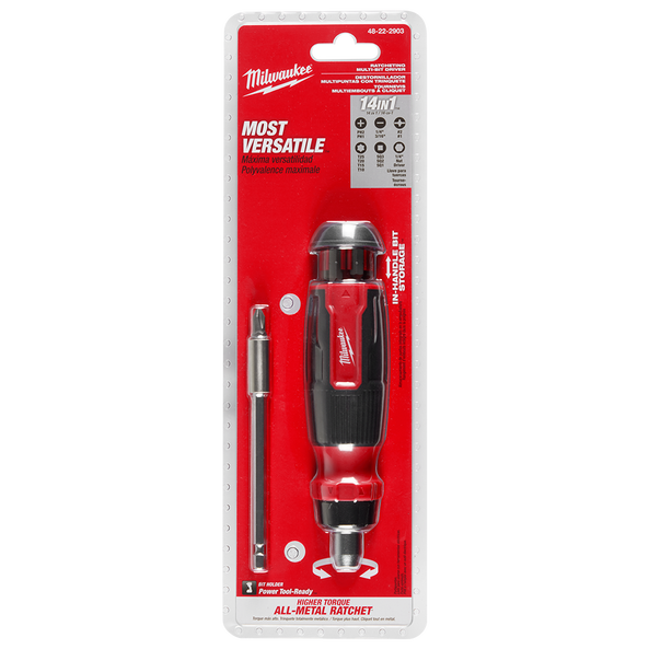 14-in-1 Ratcheting Multi-Bit Screwdriver, , hi-res