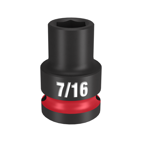SHOCKWAVE™ 1/2" Drive 7/16" Standard 6 Point Impact Socket, , hi-res