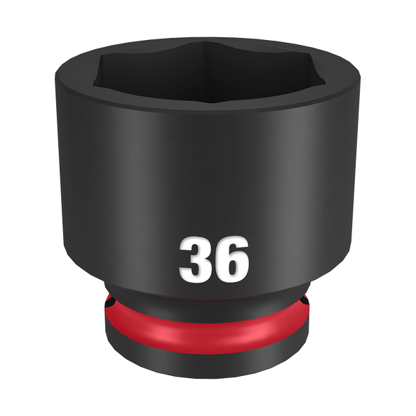 SHOCKWAVE™ 1/2" Drive 36mm Standard 6 Point Impact Socket, , hi-res