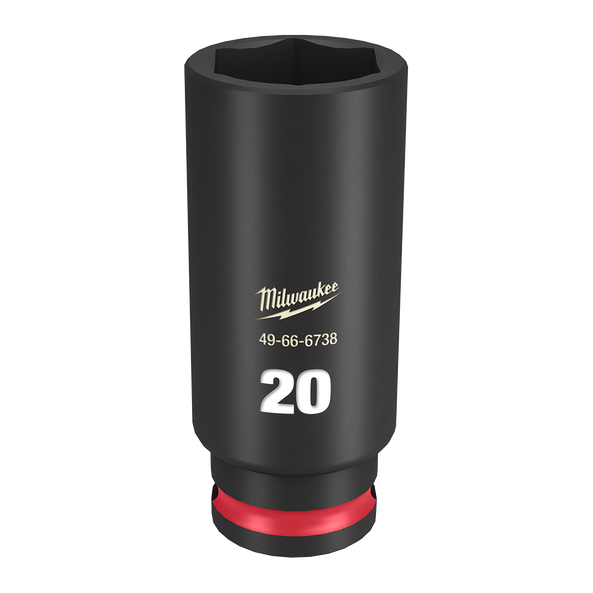 SHOCKWAVE™ 3/8" Drive 20mm Deep 6 Point Impact Socket, , hi-res