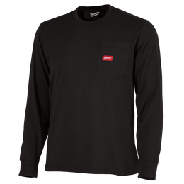 GRIDIRON Pocket Tee Long Sleeve Black