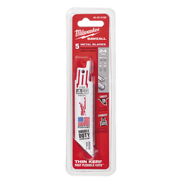 SAWZALL™ Thin Kerf Metal 100mm 3-15/16" 24TPI Blade 5 Pack