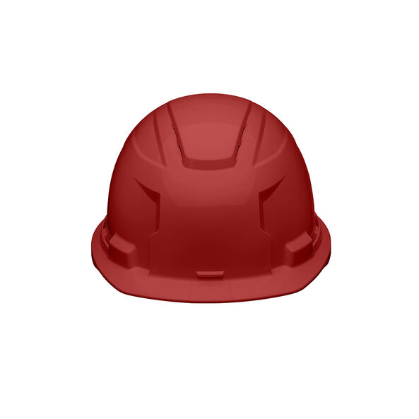 BOLT 100 Red Vented Hard Hat, Red, hi-res