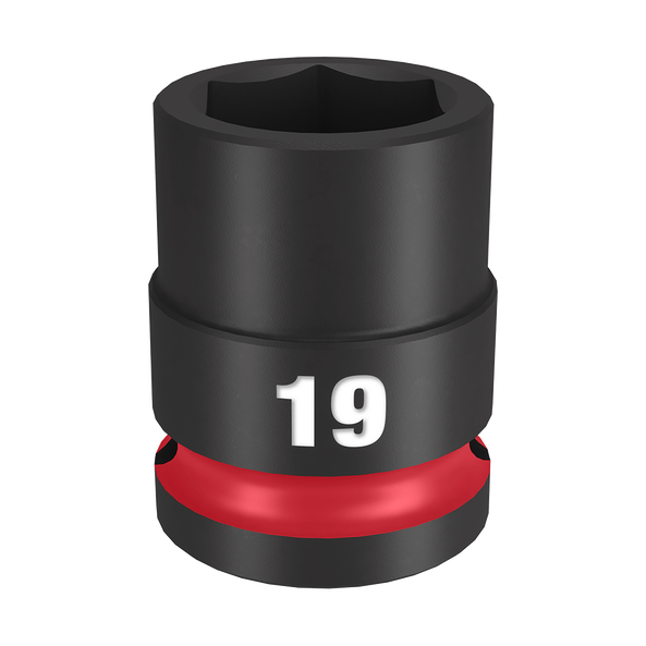 SHOCKWAVE™ 1/2" Drive 19mm Standard 6 Point Impact Socket, , hi-res