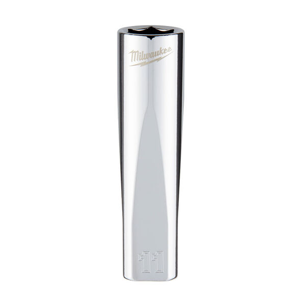 3/8" Drive 11mm Metric 6-Point Deep Socket, , hi-res