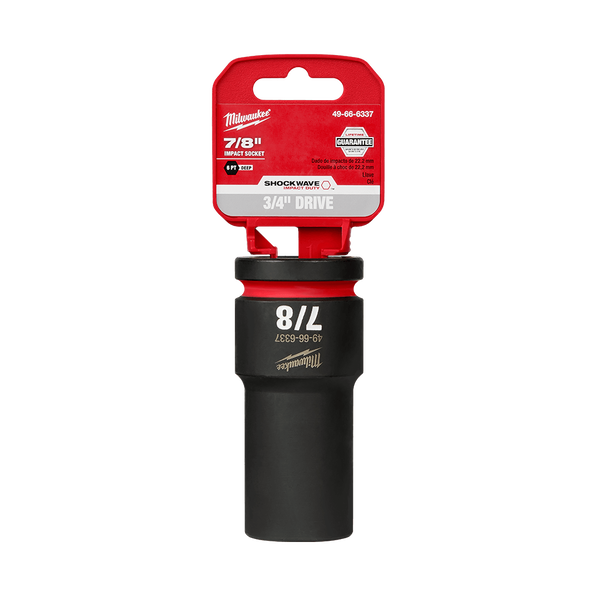 SHOCKWAVE™ 3/4" Drive 7/8" Deep 6 Point Impact Socket, , hi-res
