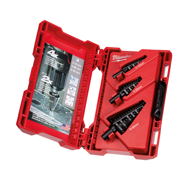 Milwaukee 3 Pc Step Drill Set 48899399 Milwaukee Tool NZ