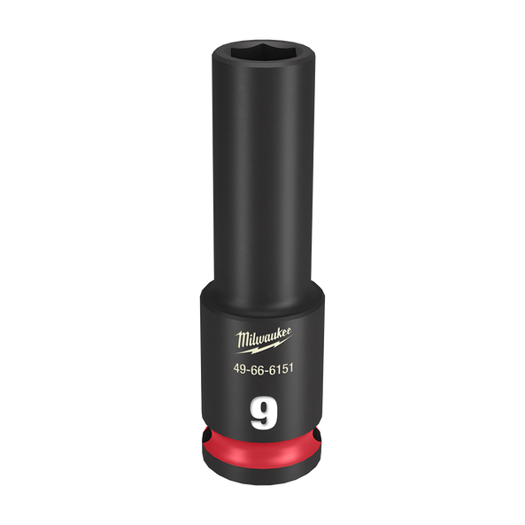 SHOCKWAVE™ 3/8" Drive 9mm Deep 6 Point Impact Socket, , hi-res