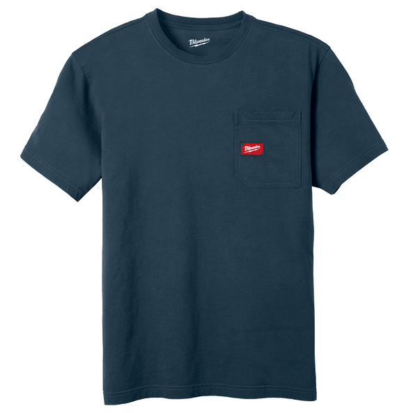 GRIDIRON Pocket Tee Short Sleeve Blue - S, Blue, hi-res