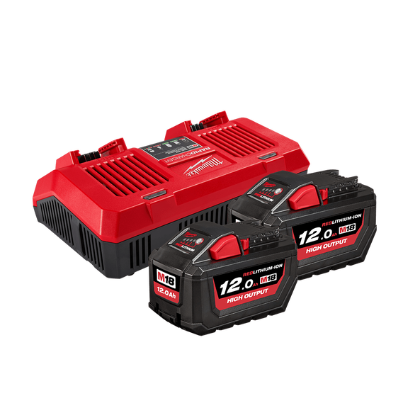 M18™ REDLITHIUM™ HIGH OUTPUT™ 12.0Ah Dual Bay Starter Pack, , hi-res