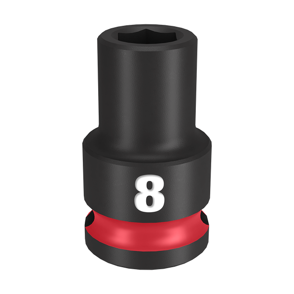 SHOCKWAVE™ 3/8" Drive 8mm Standard 6 Point Impact Socket, , hi-res
