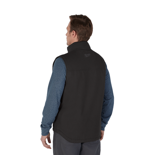 GRIDIRON Sherpa Lined Vest Black - S, Black, hi-res