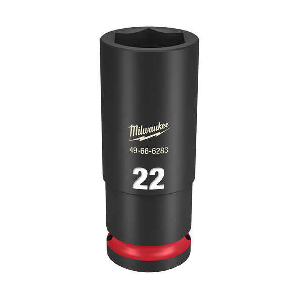 SHOCKWAVE™ 1/2" Drive 22mm Deep 6 Point Impact Socket, , hi-res