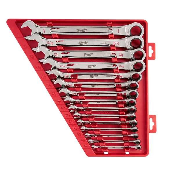 15pc Ratcheting Combination Wrench Set – SAE