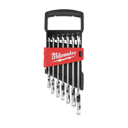 7pc Flex Head Ratcheting Combination Wrench Set – Metric