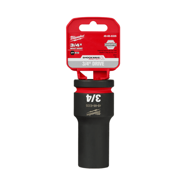 SHOCKWAVE™ 3/4" Drive 3/4" Deep 6 Point Impact Socket, , hi-res