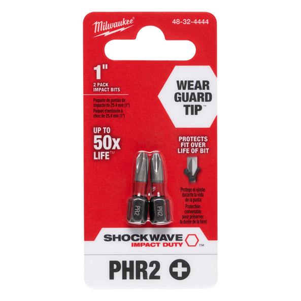 SHOCKWAVE™ Insert Bit Phillips Reduced Diameter #2 2Pk