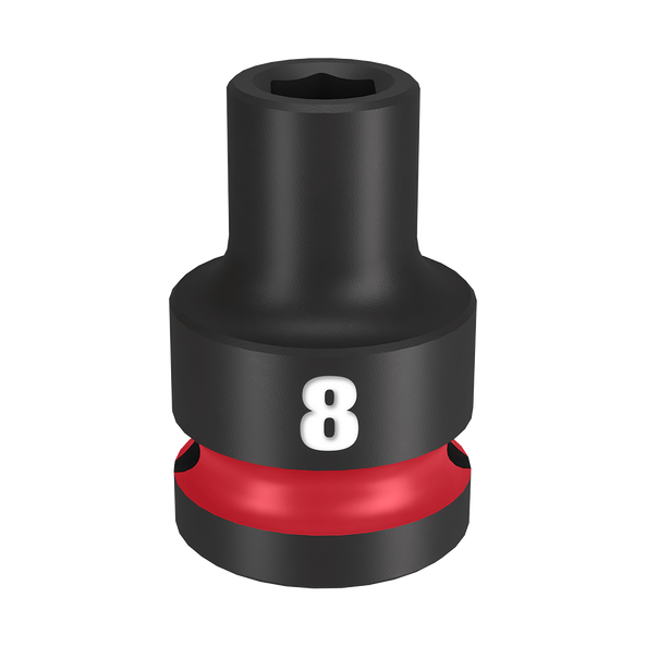 SHOCKWAVE™ 1/2" Drive 8mm Standard 6 Point Impact Socket, , hi-res