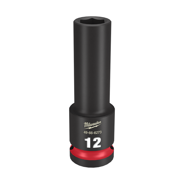 SHOCKWAVE™ 1/2" Drive 12mm Deep 6 Point Impact Socket, , hi-res