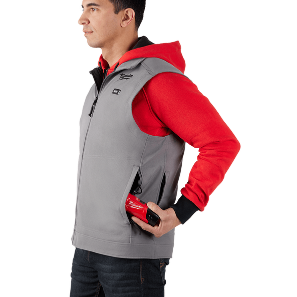 M12™ TOUGHSHELL™ Heated Vest Grey, , hi-res