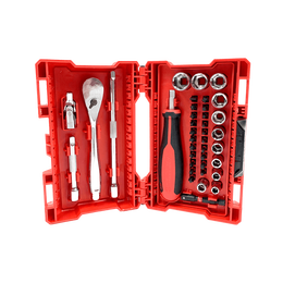 1/4" Drive 38pc Ratchet & Socket Set - Metric