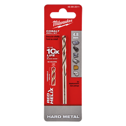 Red Helix™ Cobalt Drill Bit 4.8mm