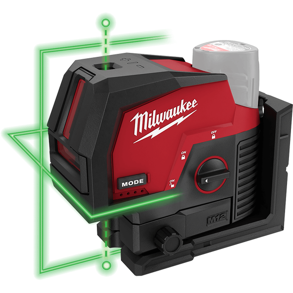 M12™ Cross Line + 2 Plumb Laser (Tool Only), , hi-res