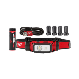 REDLITHIUM™ USB Rechargeable Hard Hat Headlamp 600 Lumen 3.0Ah Kit