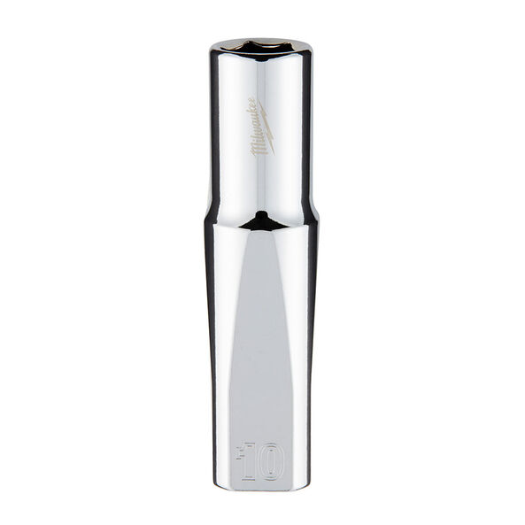 3/8" Drive 10mm Metric 6-Point Deep Socket, , hi-res