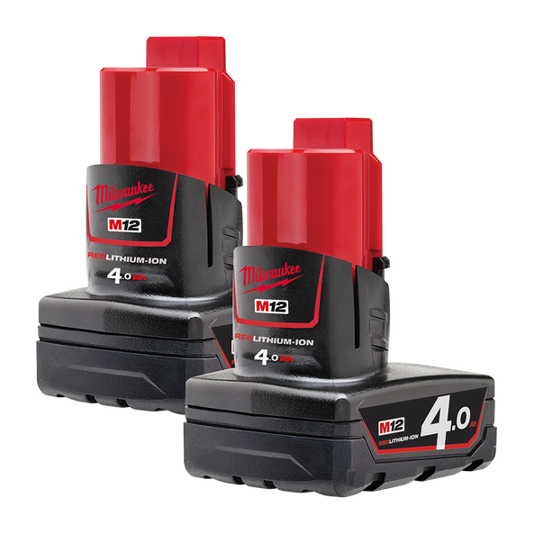 M12™ 4.0Ah REDLITHIUM™-ION Extended Capacity Battery Pack - Dual Pack