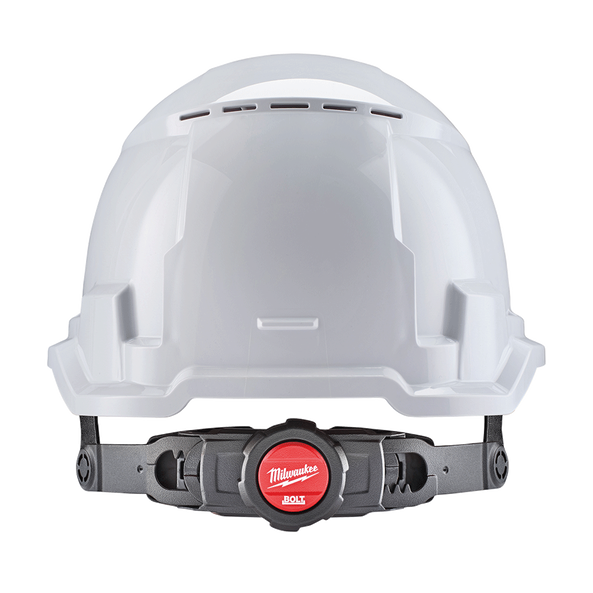 BOLT 100 White Vented Hard Hat, White, hi-res