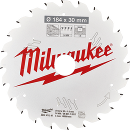 184mm (7-1/4") 24T Wood Circular Saw Blade Framing 30mm Arbor for M18 FUEL™ Rear Handle Circular Saw