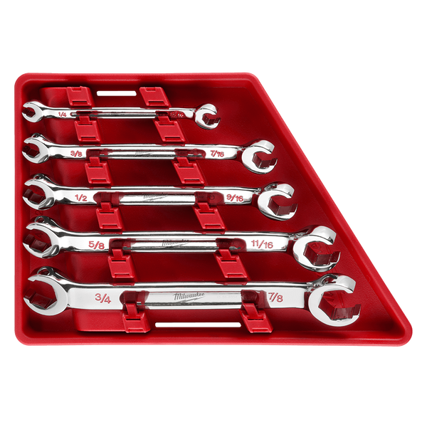 5pc Double End Flare Nut Wrench Set - SAE, , hi-res