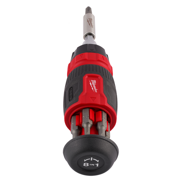 8-in-1 Ratcheting Compact Multi-Bit Screwdriver, , hi-res